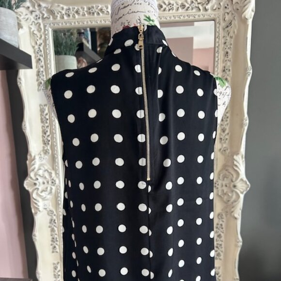 Polka dot top size mall sleeveless - Picture 2 of 3
